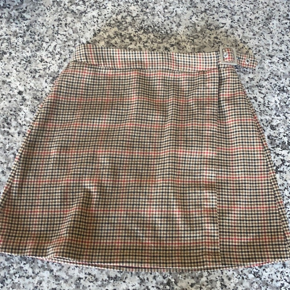John Galt California plaid skirt